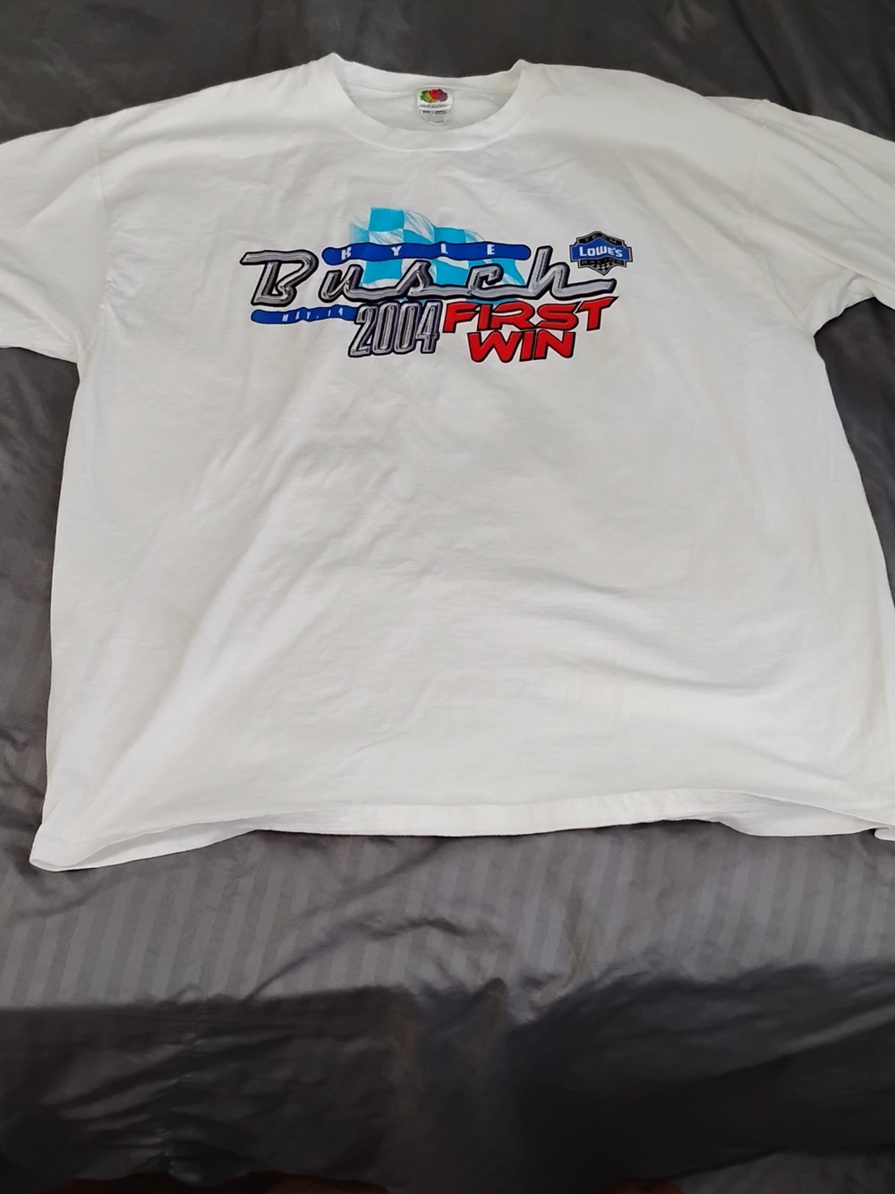 Kyle Busch 2004 First Win Graphic Tee - White